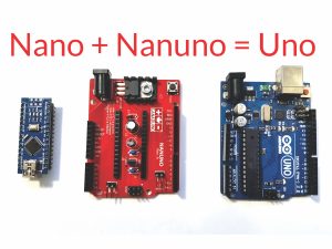 CANADUINO Arduino Nano to Uno Adapter Converter NANUNO - smarter electronics by universal solder