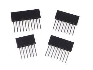 long female headers for Arduino shields - smarter electronics by universal solder