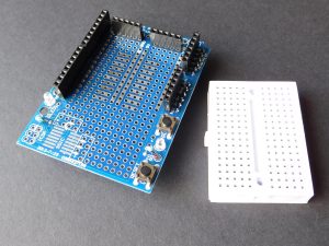 Arduino prototyping shield and bread board included - smarter electronics by universal solder