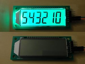 LCD 7-Segment 6-Digits with serial interface and back light