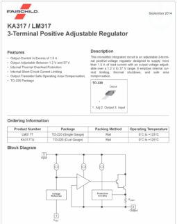 10 pcs LM317T adjustable LDO voltage regulator 1.2-37V, 1.5A, TO-220