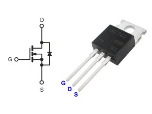 IRF740 N-Channel Power MOSFET TO-220 400V 10A