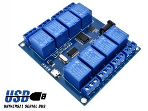 4 Relay Module ICSE012A with USB control for Windows Linux 250V 10A