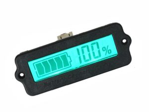 LCD Battery Gauge 12V-48V Lead-Acid and 2-15 Cell Lithium, programmable