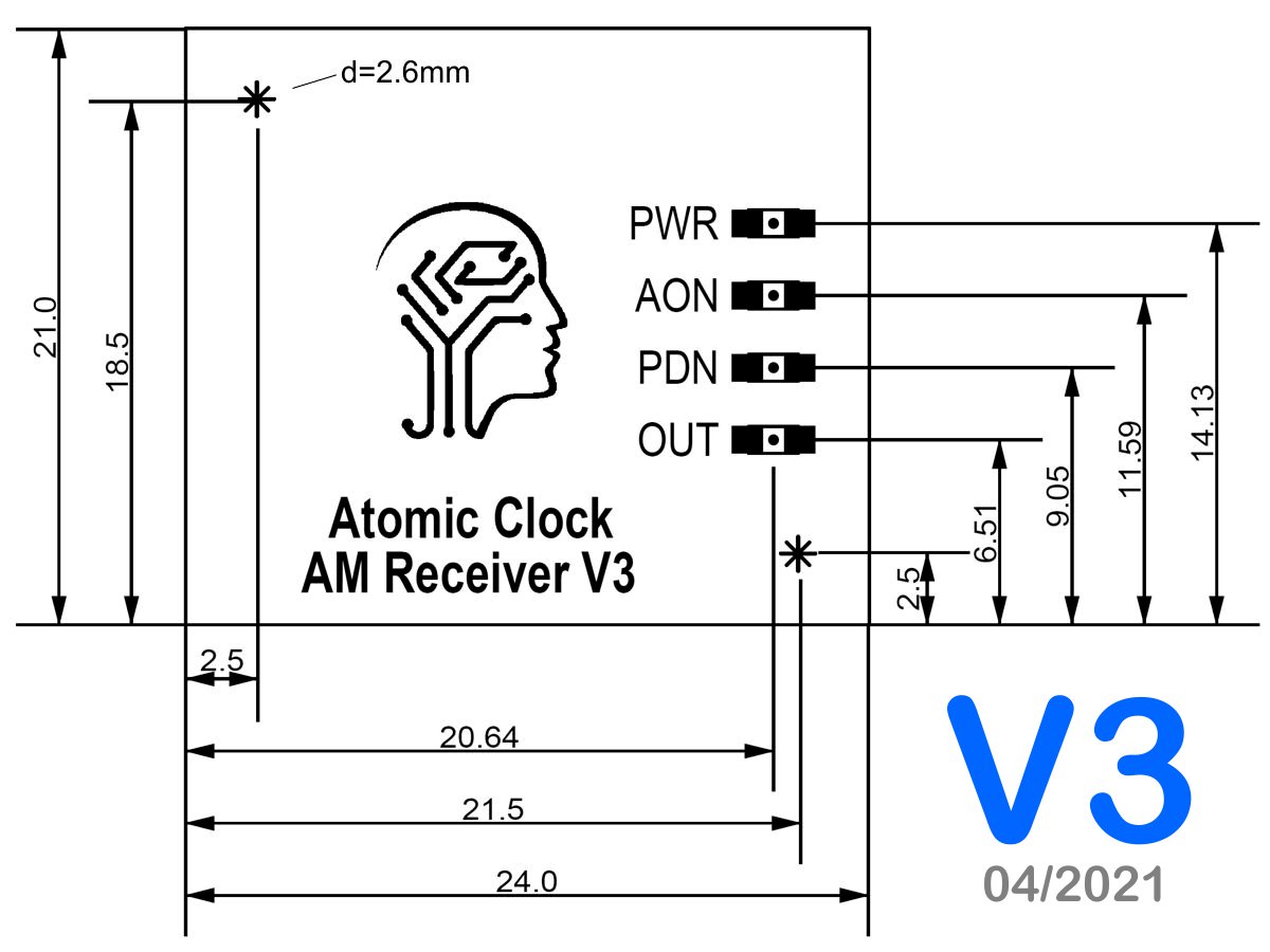 CANADUINO DCF77 Atomic Clock Receiver Module 77.5kHz for Europe 8