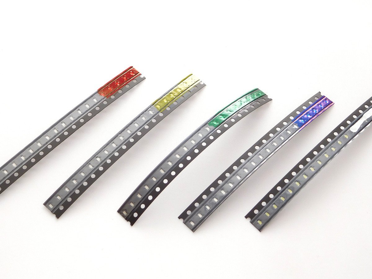 100 pcs LED SMD 0603 Red Green Blue Yellow White 4