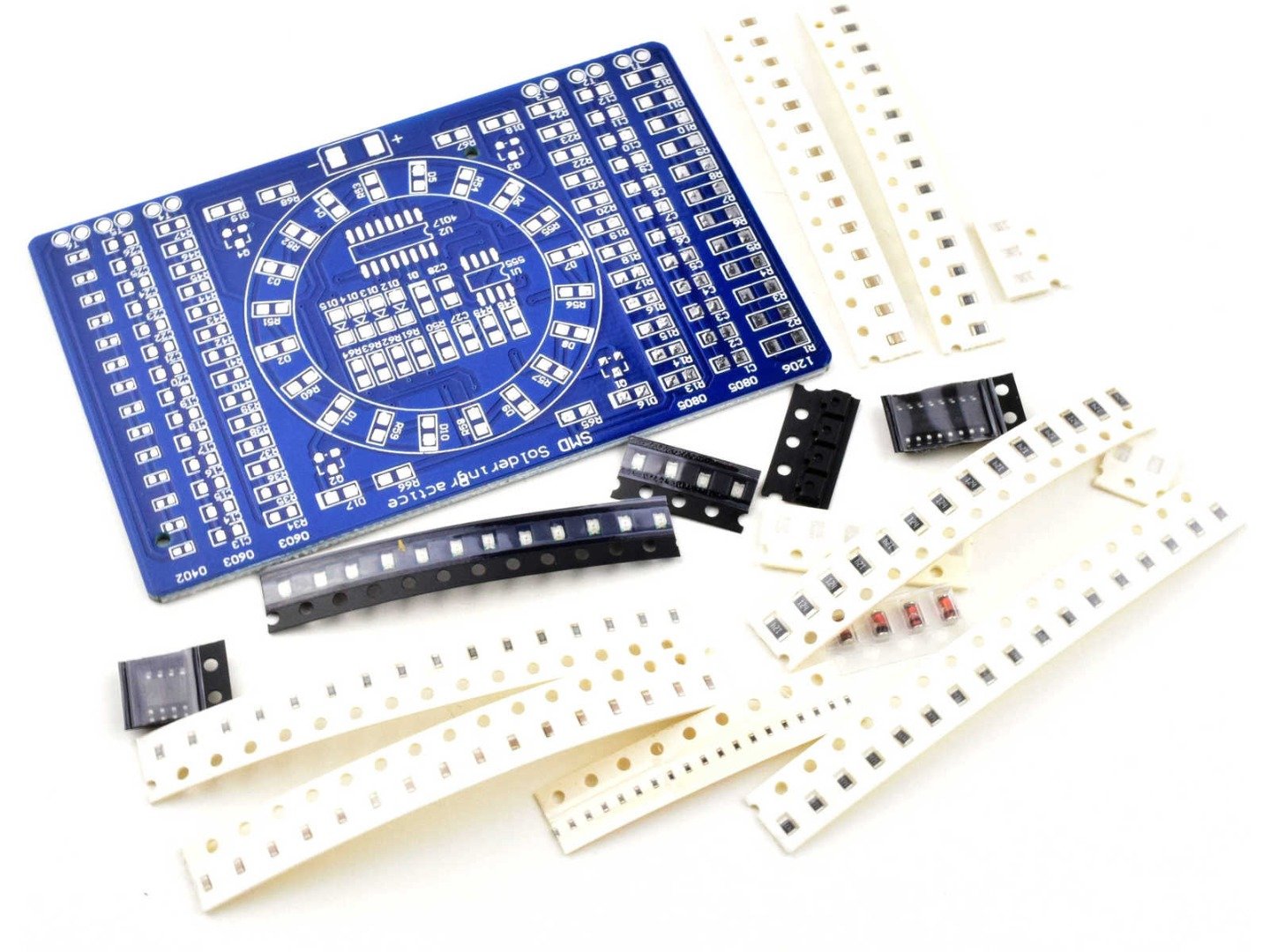SMD Soldering Learning Kit, LED Light Effects with NE555 4