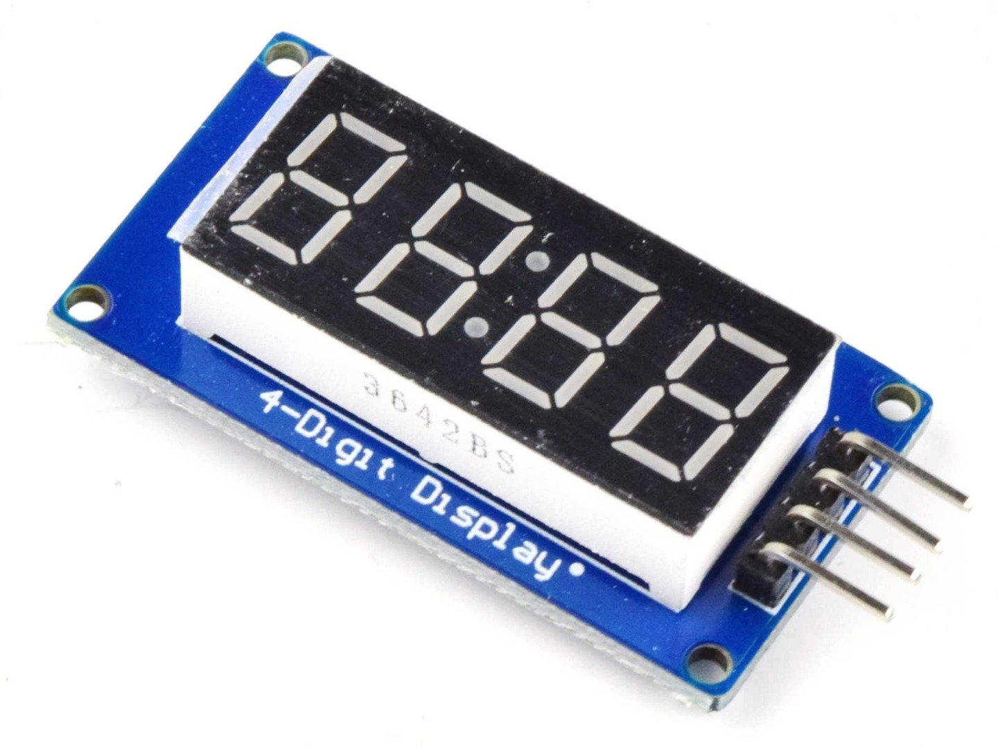 4-digit LED 7-segment display, serial interface, TM1637 8