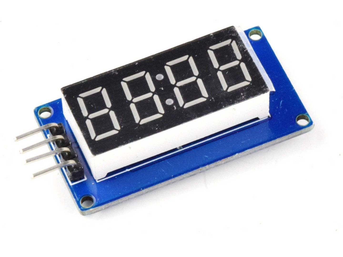 4-digit LED 7-segment display, serial interface, TM1637 7