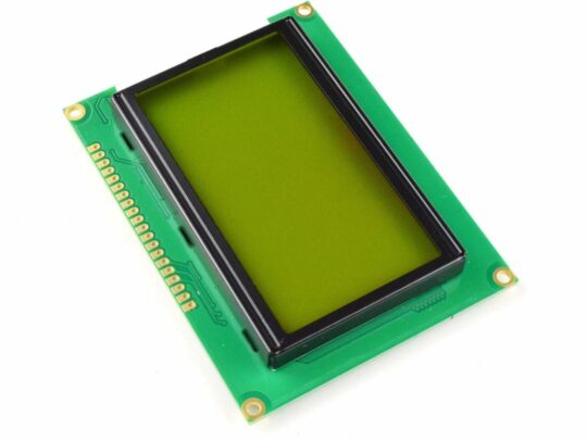LCD12864 128×64 Graphic Display SPI, green-yellow, ST7920 6
