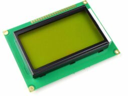 LCD12864 128×64 Graphic Display SPI, green-yellow, ST7920