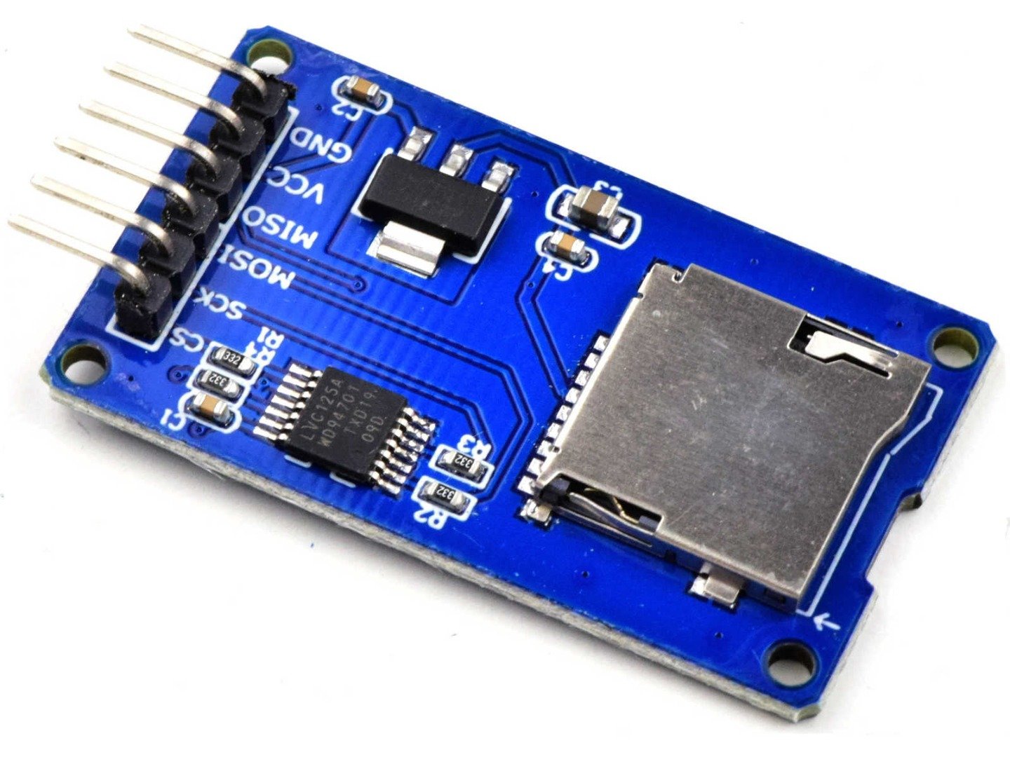 Micro-SD Memory Card Adapter for Arduino with 3.3V-5V converter 8