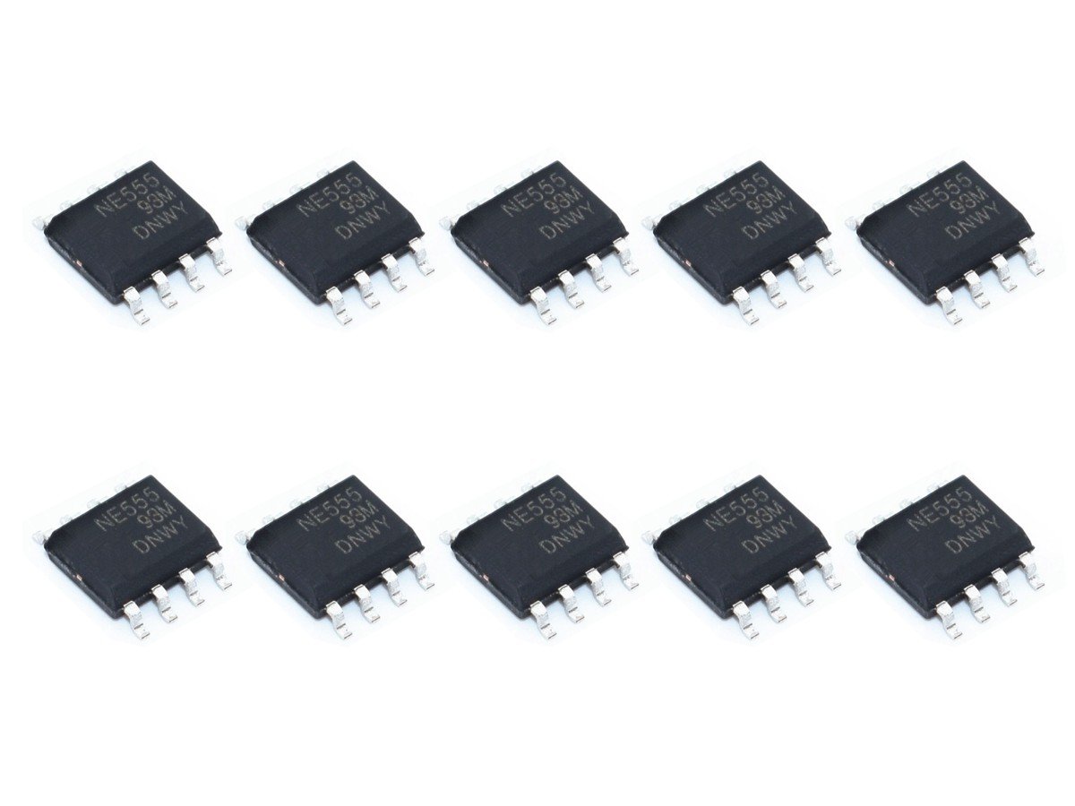 10 x NE555 SMD SOP8 Timer, Pulse Generation, Oscillator IC, 5-15V 4