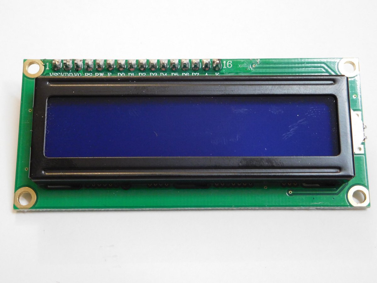 BLUE LCD 1602 2×16 Character Matrix, Back Light, I2C Interface (option) 4