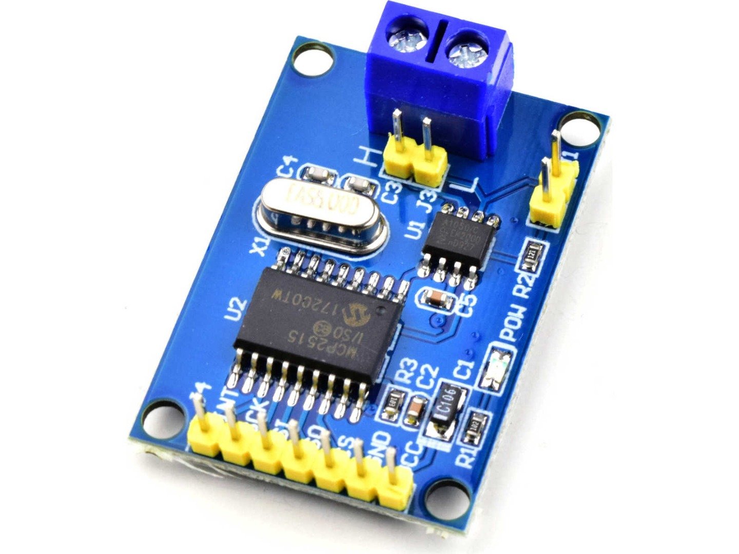 CAN Bus Micro Controller Interface with MCP2515 and TJA1050 6