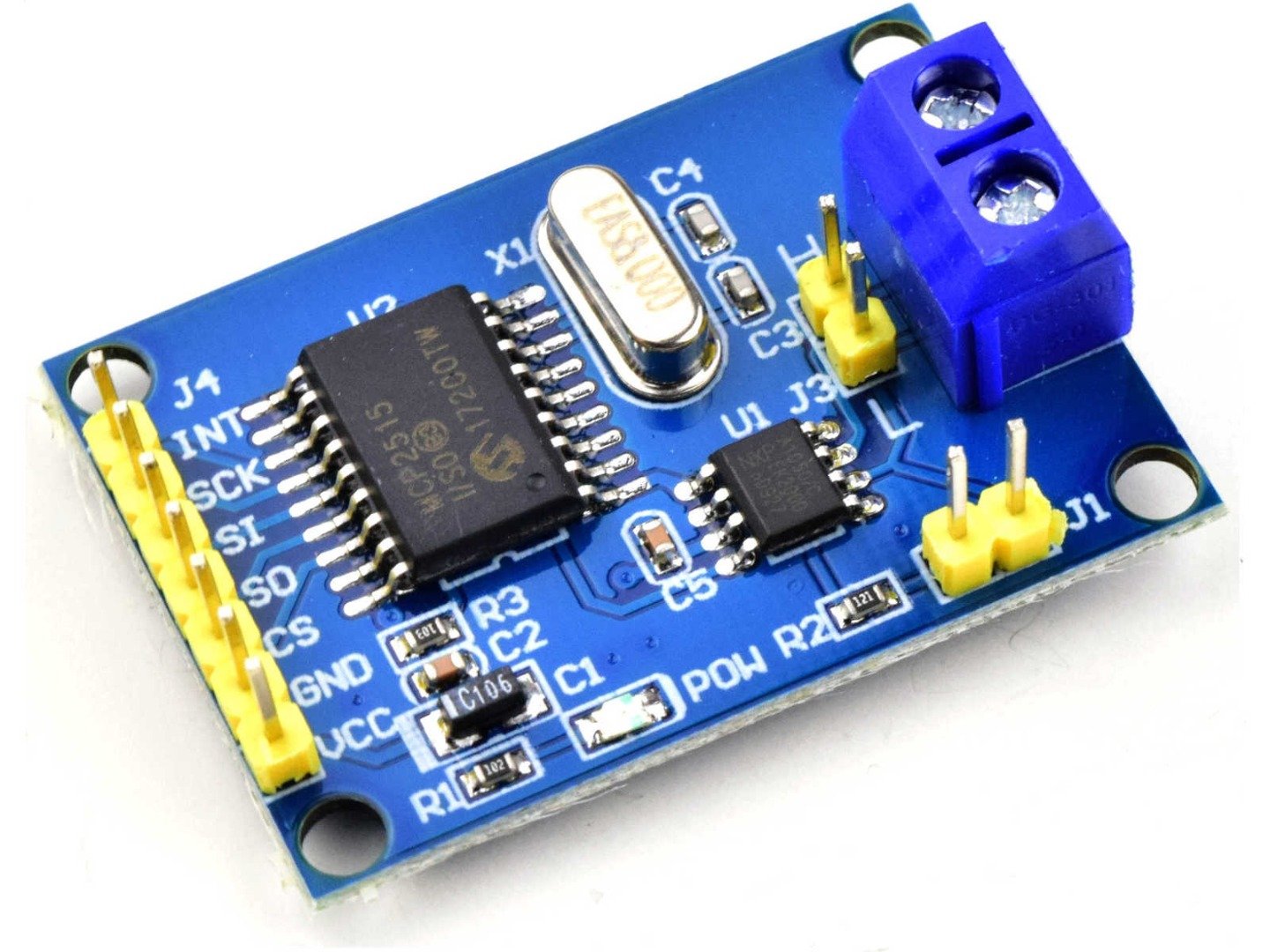 CAN Bus Micro Controller Interface with MCP2515 and TJA1050 9