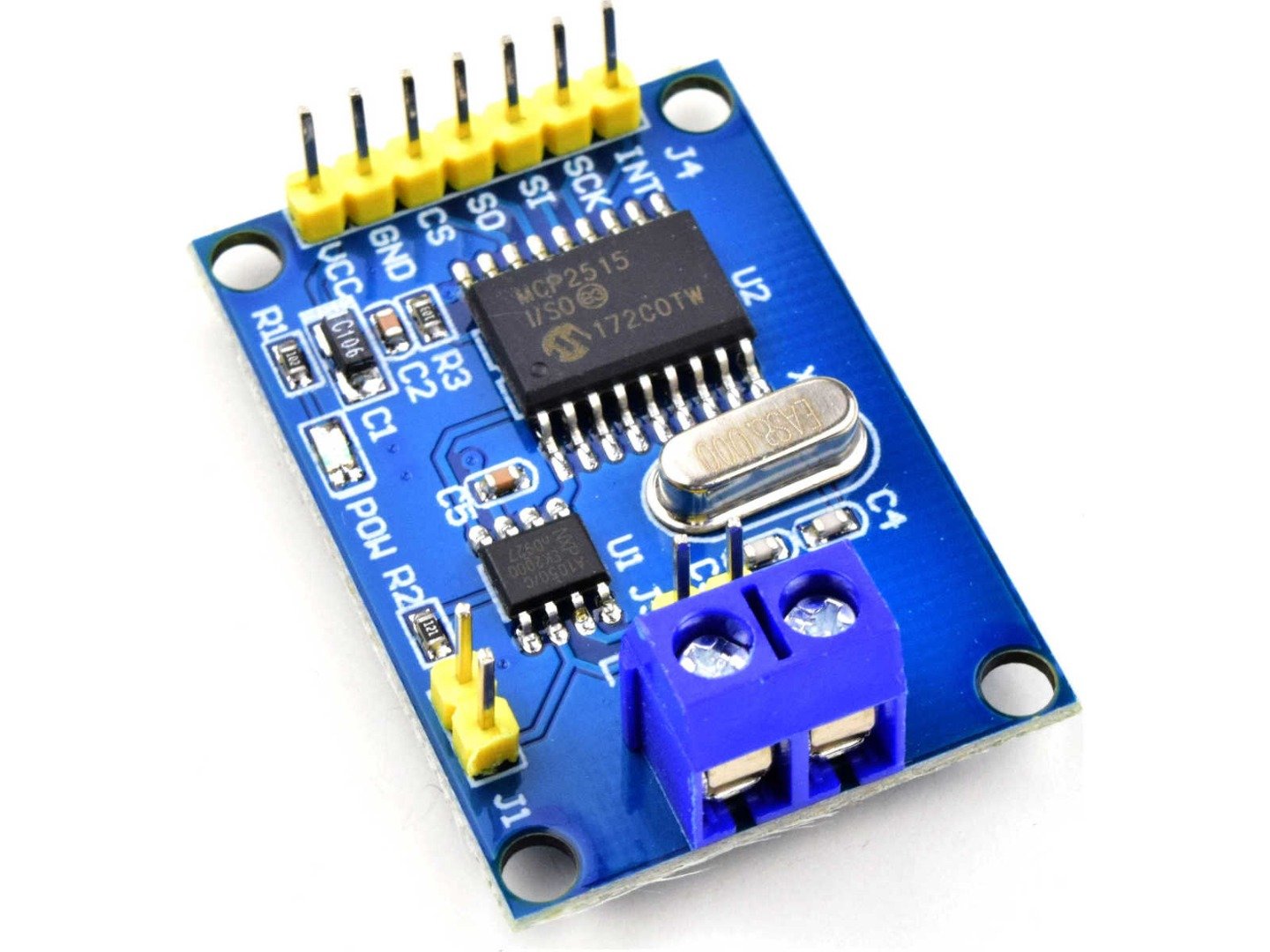 CAN Bus Micro Controller Interface with MCP2515 and TJA1050 8