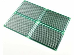 4 x Double Sided Perforated Prototyping PCB 50 x 70 mm