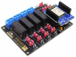 CANADUINO 4-Channel Wi-Fi Relay DIY soldering kit incl. WeMos D1 Mini (100% compatible with Arduino)