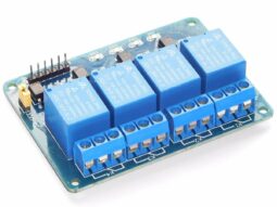 4 Relay Module 10A / 250V Opto-Isolated Inputs 3-24V for Arduino etc.