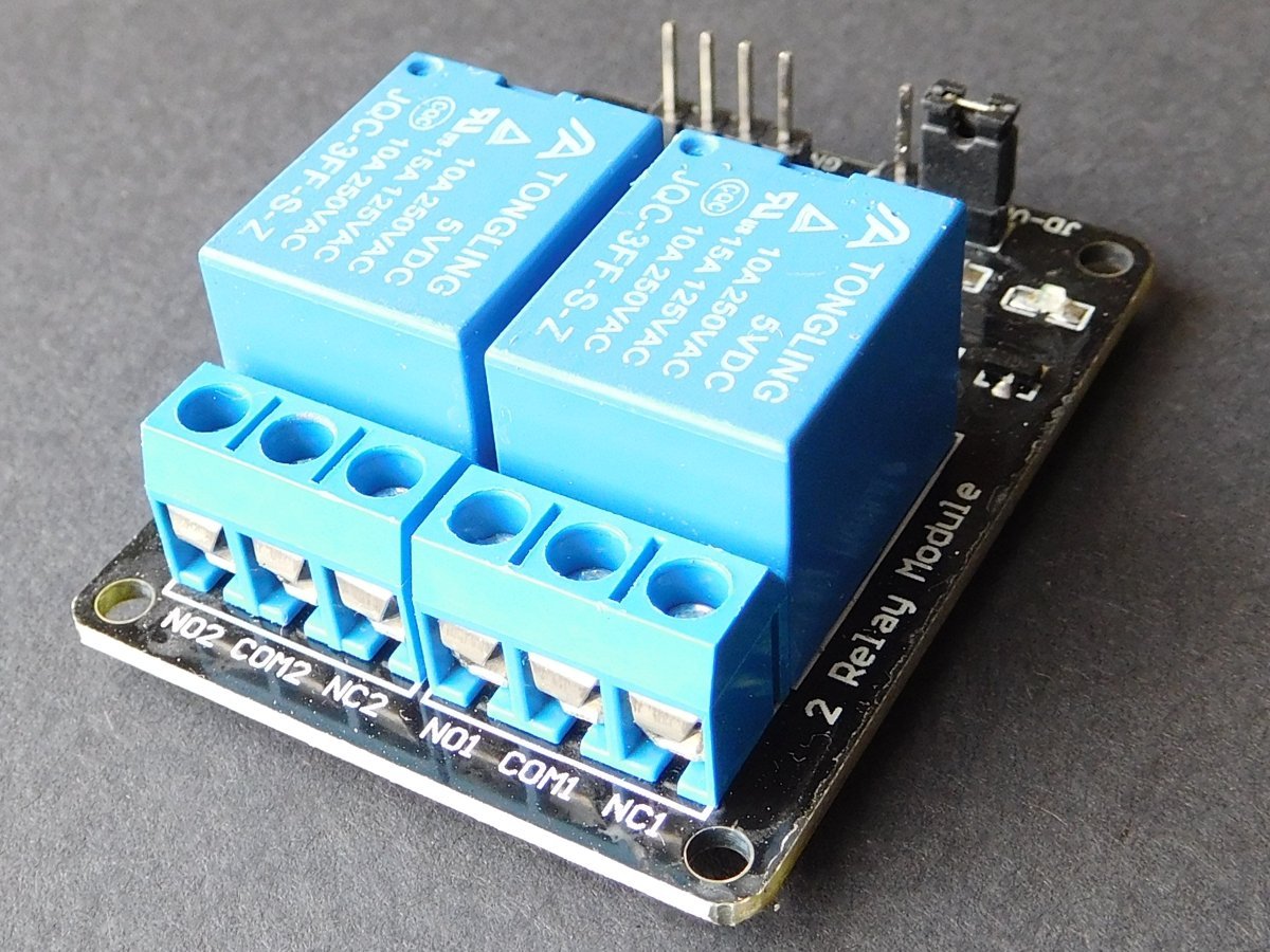 2 Relay Board 10A / 250V – Opto-Insulated Inputs 3-24V for Arduino etc. 8