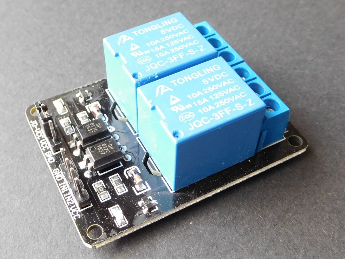 2 Relay Board 10A / 250V – Opto-Insulated Inputs 3-24V for Arduino etc. 7