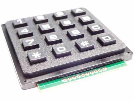 4×4 Array Matrix Keypad for Arduino etc. – Tactile Hard Keys – Plastic 5