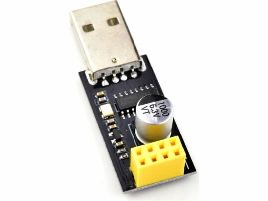 ESP8266 Wi-Fi – USB Adapter for ESP-01 and ESP-01S – CH340 USB 5