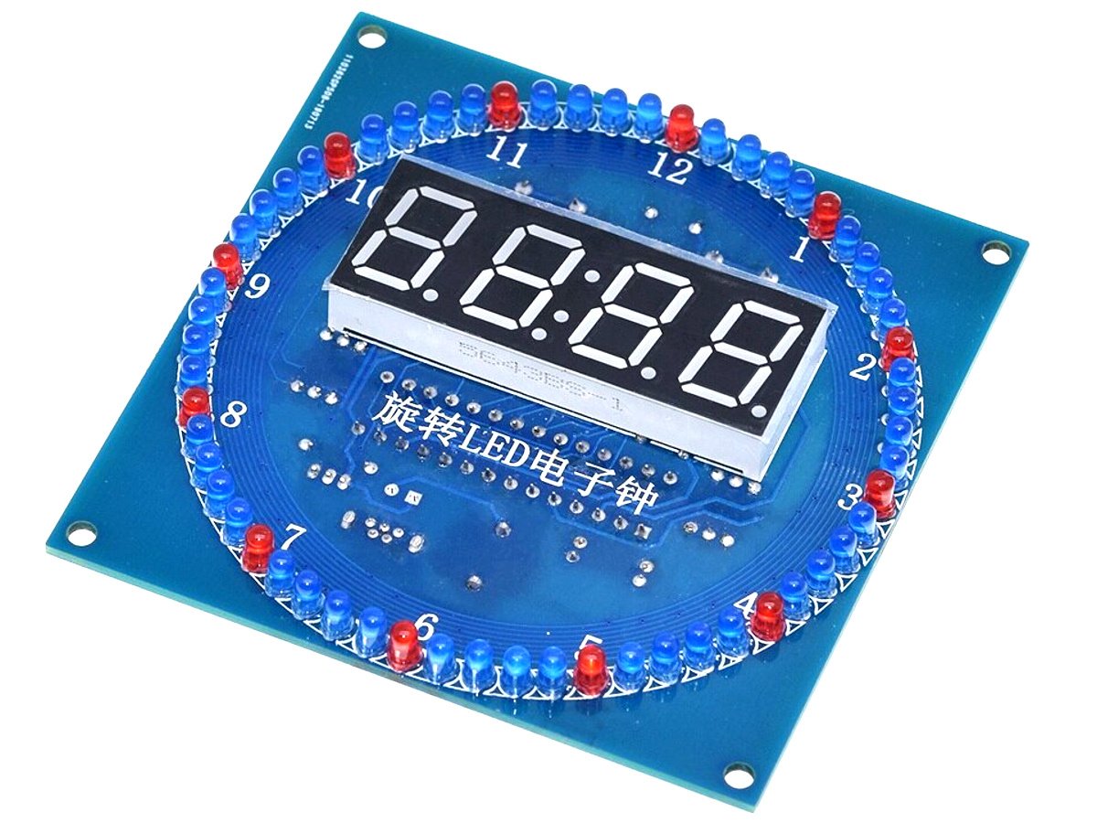 LED Clock Electronics Kit – Alarm Temperature Date Time – 13 Effects 4