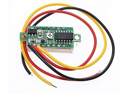 Digital LED Voltmeter 3-Digit  (RED) 100VDC – Power Supply 4.5 to 30V 5