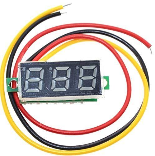 Digital LED Voltmeter 3-Digit  (RED) 100VDC – Power Supply 4.5 to 30V 4