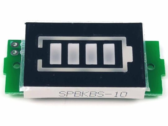 Lithium Battery Gauge LED for 1-8 cells in series – GREEN LED display 5