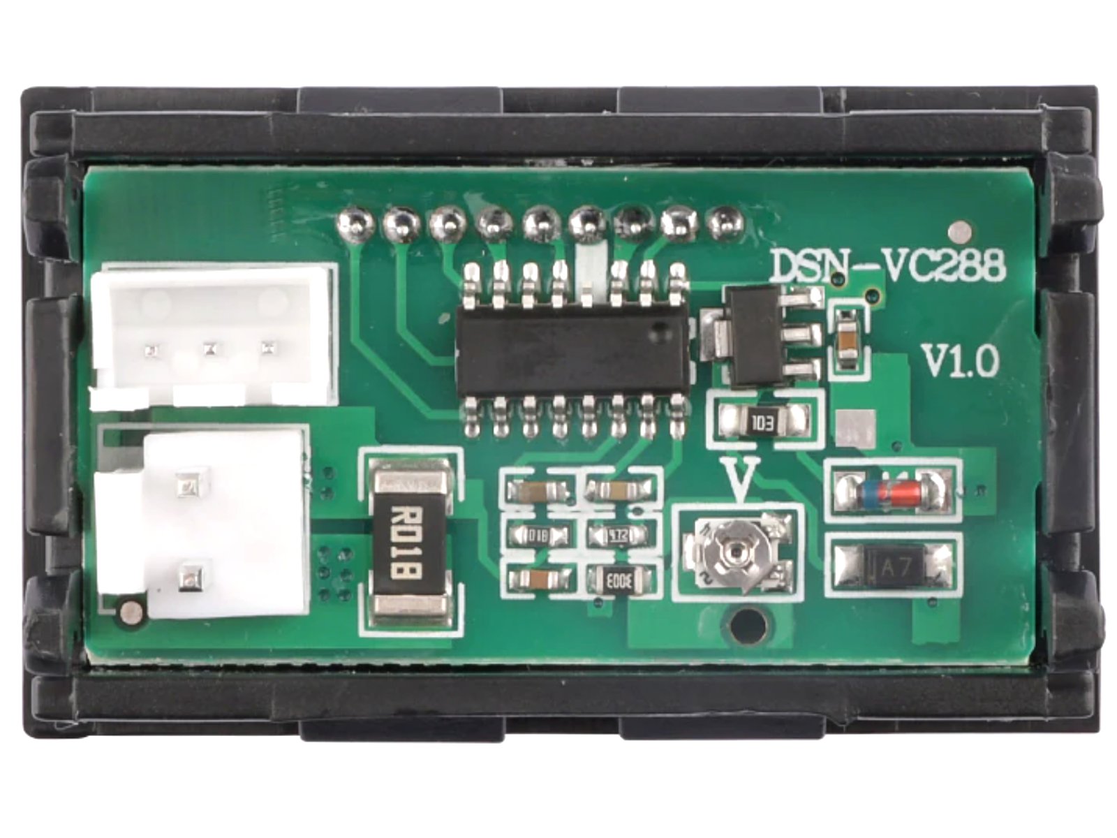 dual display voltmeter ammeter 100v dc 10A V1 1