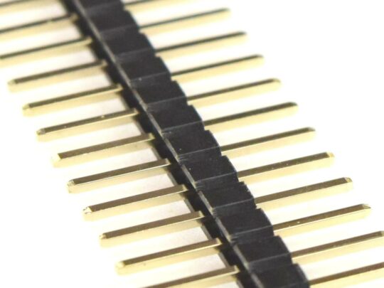 3 x Pin Header Male Symmetric 6.25 + 6.25 mm – 1 x 40 Pin – Gold plated 6