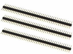3 x Pin Header Male Symmetric 6.25 + 6.25 mm &#8211; 1 x 40 Pin &#8211; Gold plated