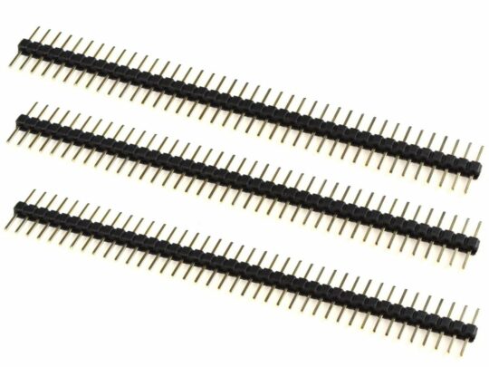 3 x Pin Header Male Symmetric 6.25 + 6.25 mm – 1 x 40 Pin – Gold plated 4