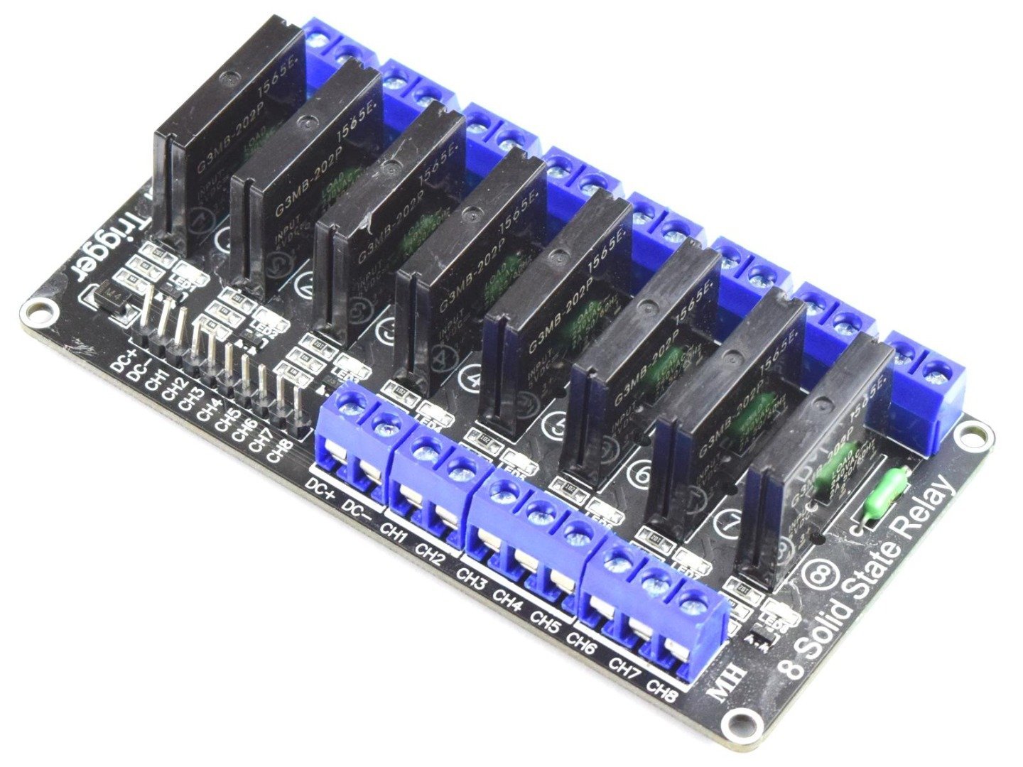 8 Channel SSR Solid State Relay Module 250V 2A – for 3.3V and 5V control voltage 5