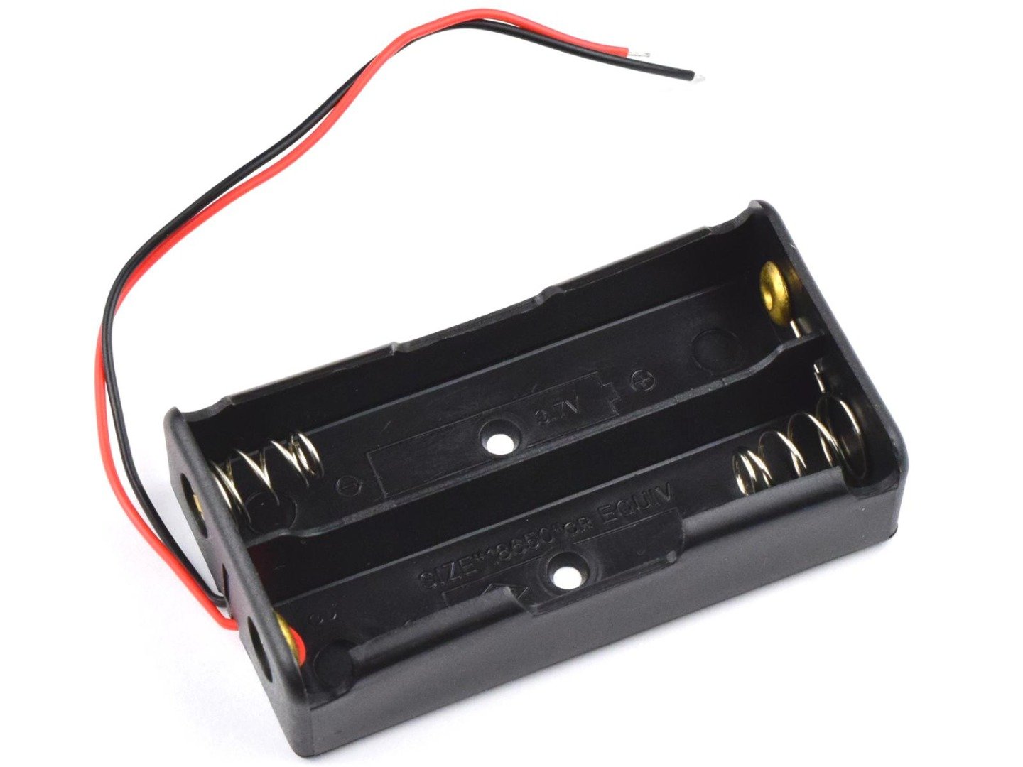 Lithium Battery Holder 2 x 18650 with Open Wire Ends 4