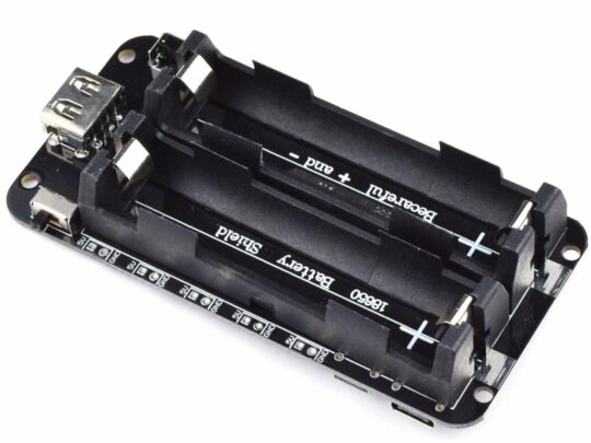 Lithium Battery 2 x 18650 Charger – 3V 5V Booster – Integrated Battery Holder 4