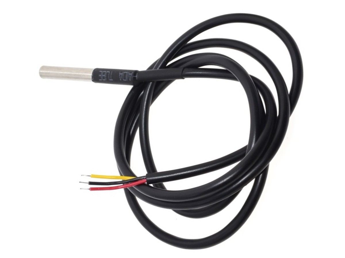 Digital Temperature Sensor DS18B20 – Watertight – 1 Wire Interface – 3 Meter Wire 4