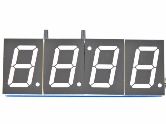 4 Digit 1 Inch Clock DIY Soldering Kit – with Alarm – Temperature – Night Dimming