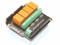 CANADUINO 4-Channel Stackable I2C Relay Shield for Arduino &#8211; Assembled