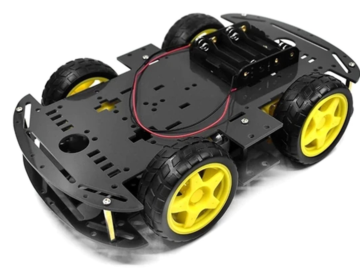 4WD smart car chassis black 1