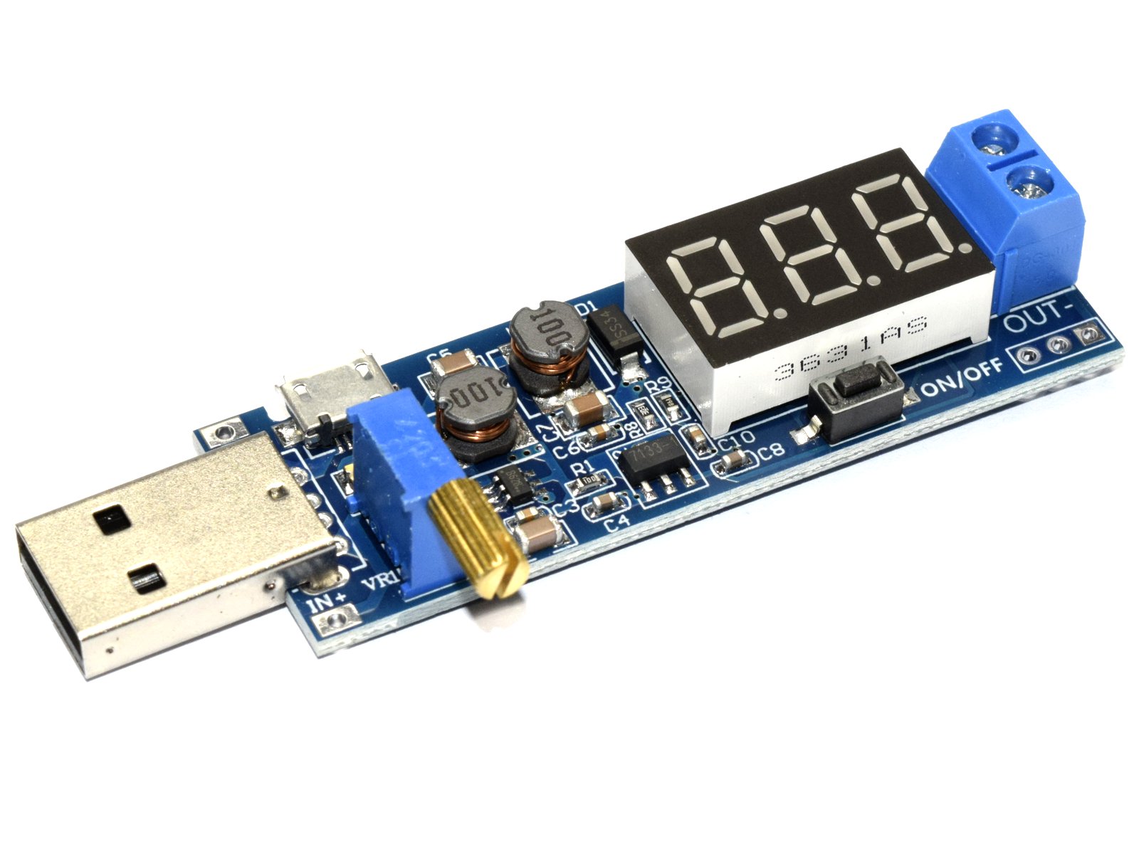 USB DC-DC boost converter with display 2