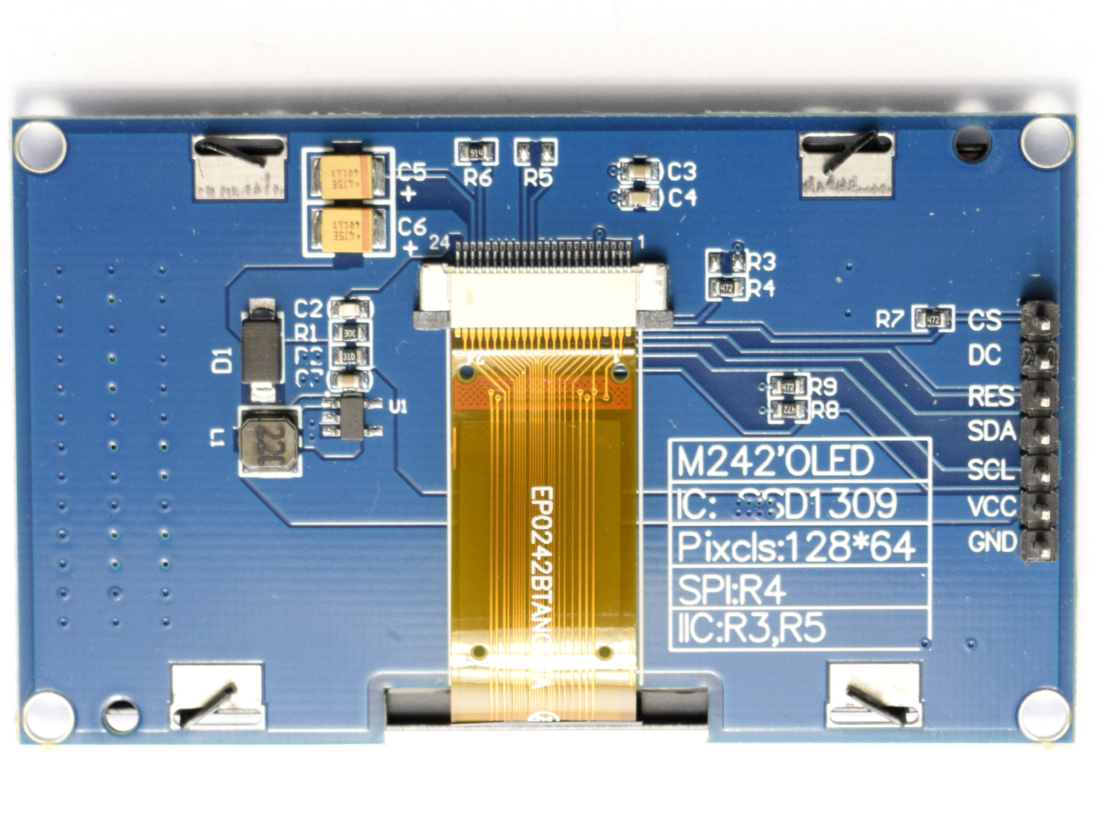 26787 OLED 2.24 inches SSD1309 Blue 4