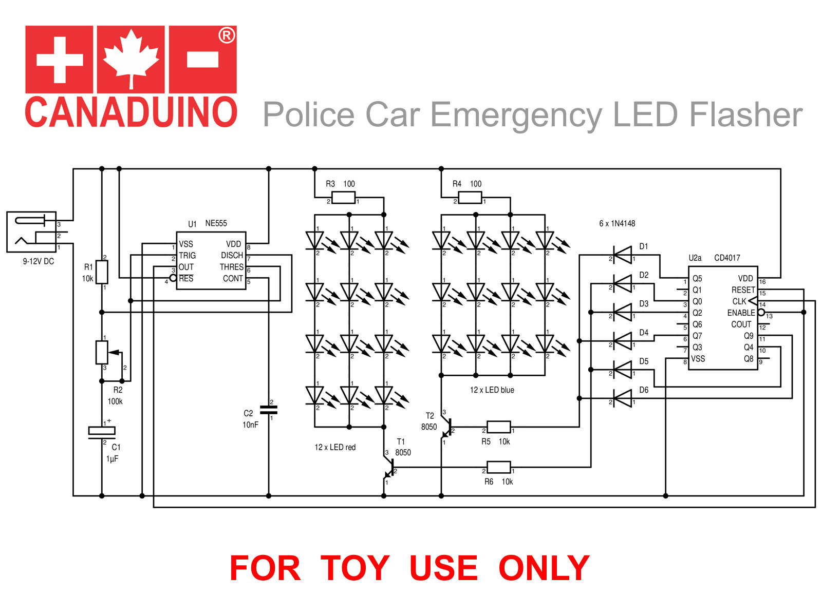 26323 flashing police car emergency lights 4