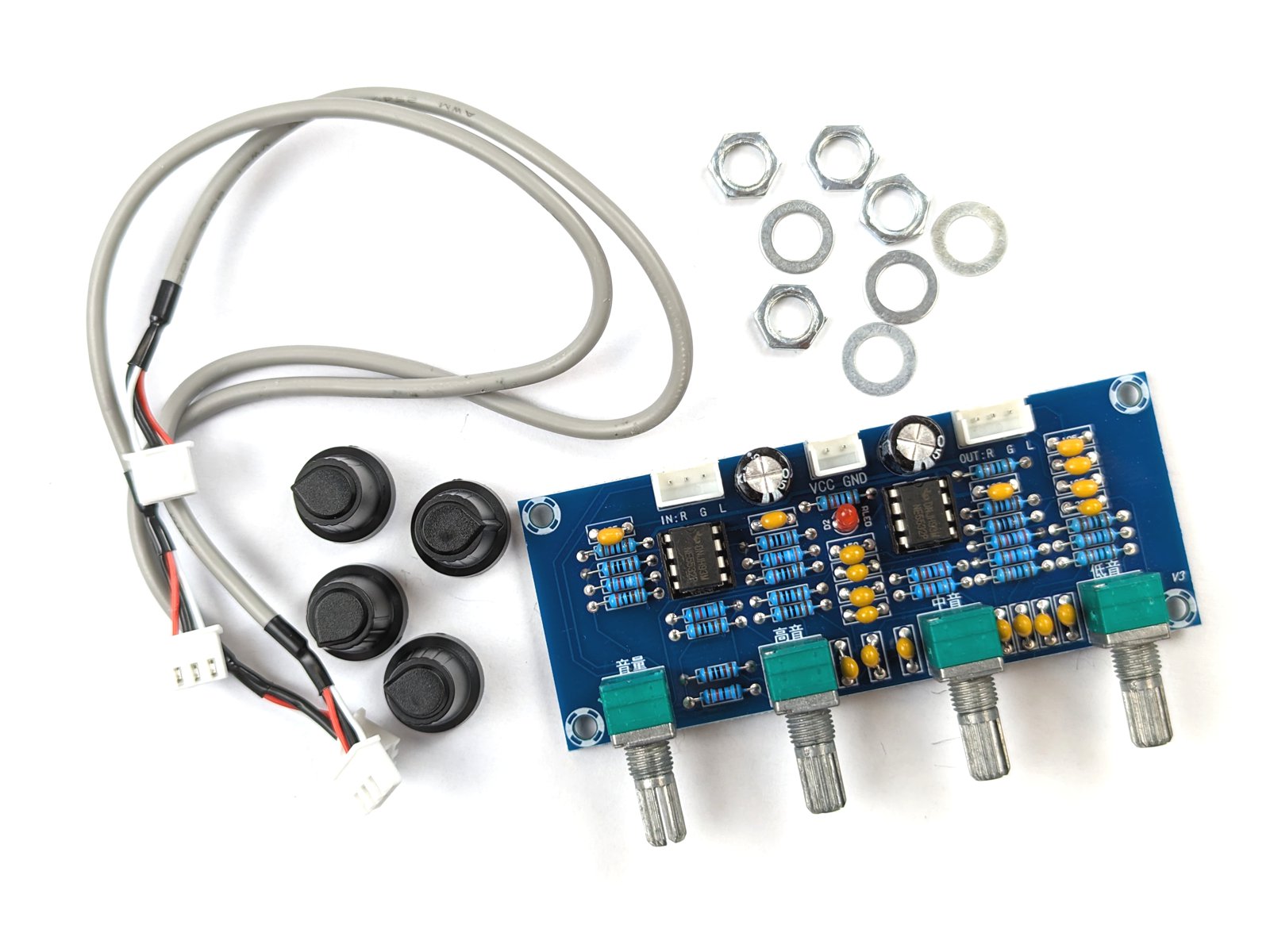 26851 audio pre-amplifier and tone control module with NE5532 AMZ