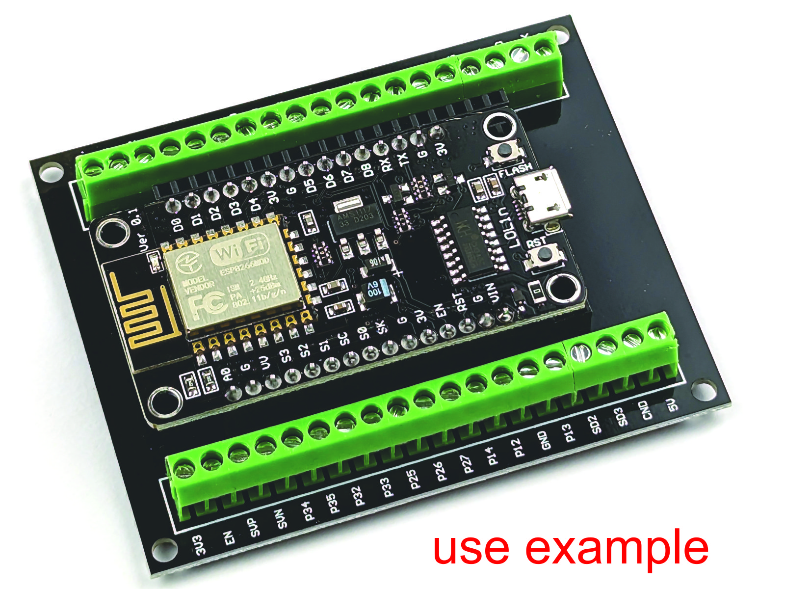 26856 screw terminal adapter for ESP8266 ESP32 modules 2