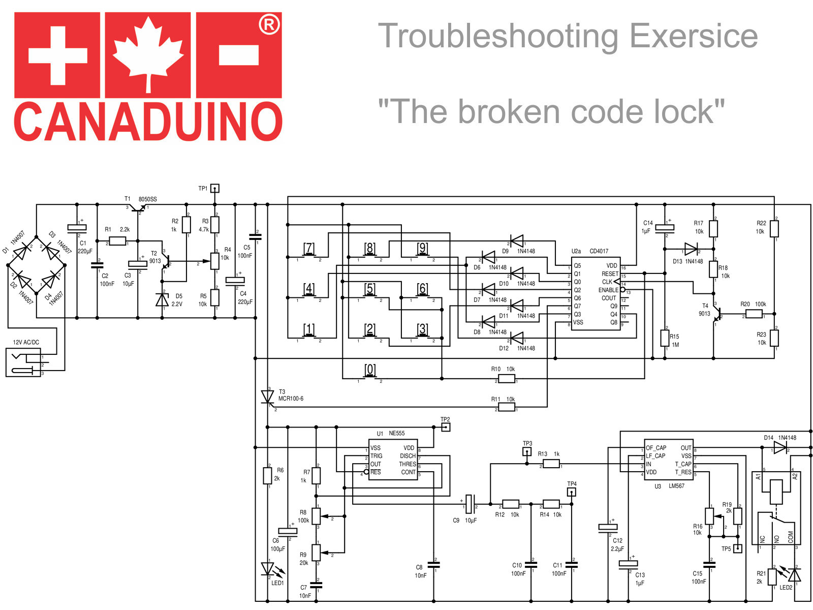 26860 code lock troubleshooting education diy kit 5