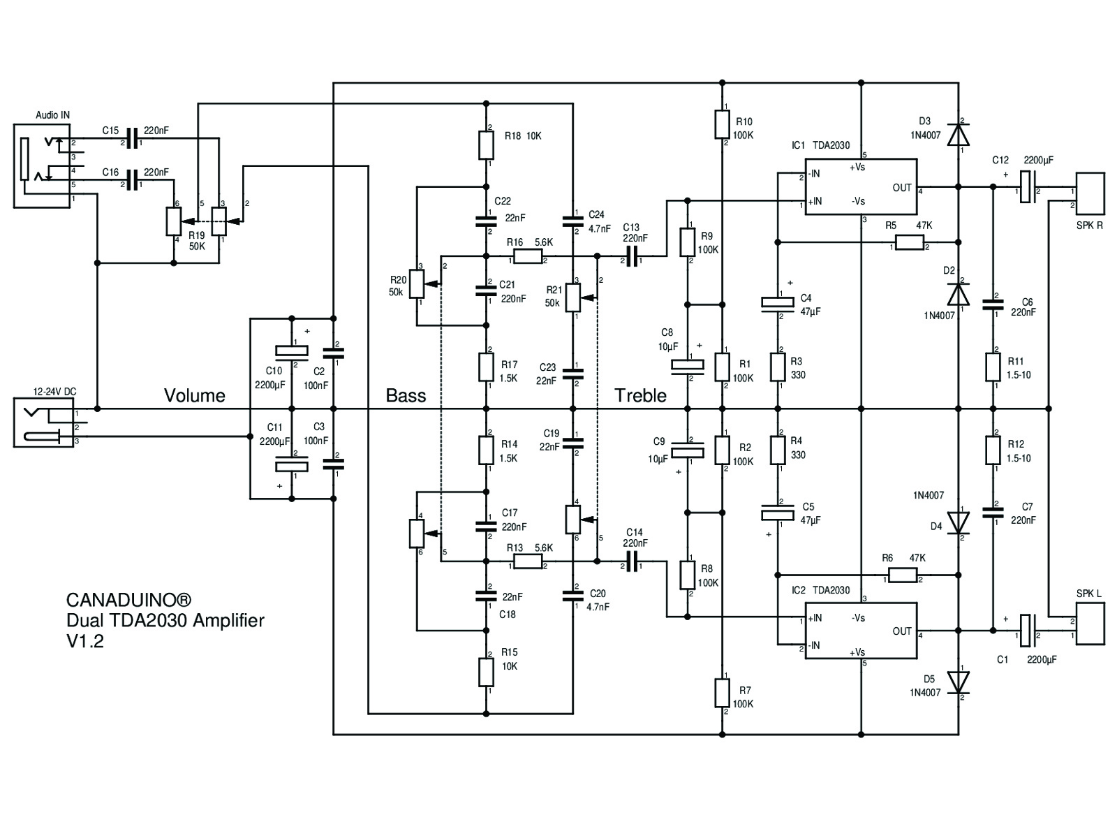 dual TDA2030 tone control – V1.2_SCH